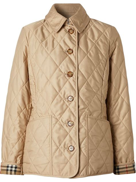 burberry london medium quilted polyester jacket size|burberry thermoregulated quilt jacket.